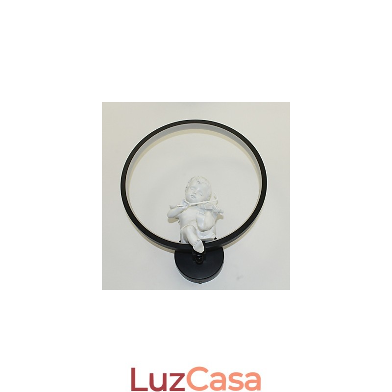 Luminária de parede moderna, criativa, personalidade, designer, anjo, decoração, lâmpada de alumínio, integrada, corredor, luminária de parede