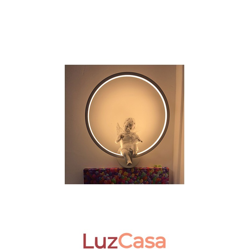 Luminária de parede moderna, criativa, personalidade, designer, anjo, decoração, lâmpada de alumínio, integrada, corredor, luminária de parede