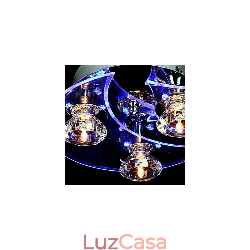Lustre Moderno Cristal Living 3 Luzes