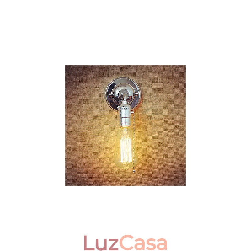 Luminária de parede retrô loft edison, luminária de parede para quarto, para cima e para baixo, rústica, industrial, de cabeça única, corredor, sala de estar, mini decoração de parede