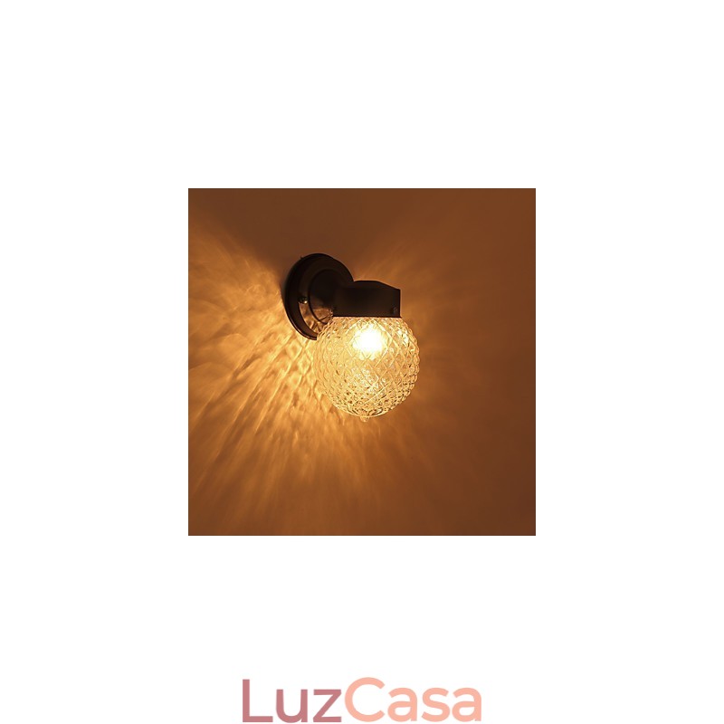 Luminária de parede moderna contemporânea com acabamento em óxido preto para arandelas de parede com luz ambiente estilo mini