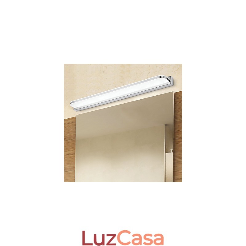 Recurso eletrogalvanizado moderno contemporâneo integrado para iluminação de banheiro com luz ambiente Luz de parede