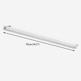 Recurso eletrogalvanizado moderno contemporâneo integrado para iluminação de banheiro com luz ambiente Luz de parede