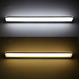 Recurso eletrogalvanizado moderno contemporâneo integrado para iluminação de banheiro com luz ambiente Luz de parede