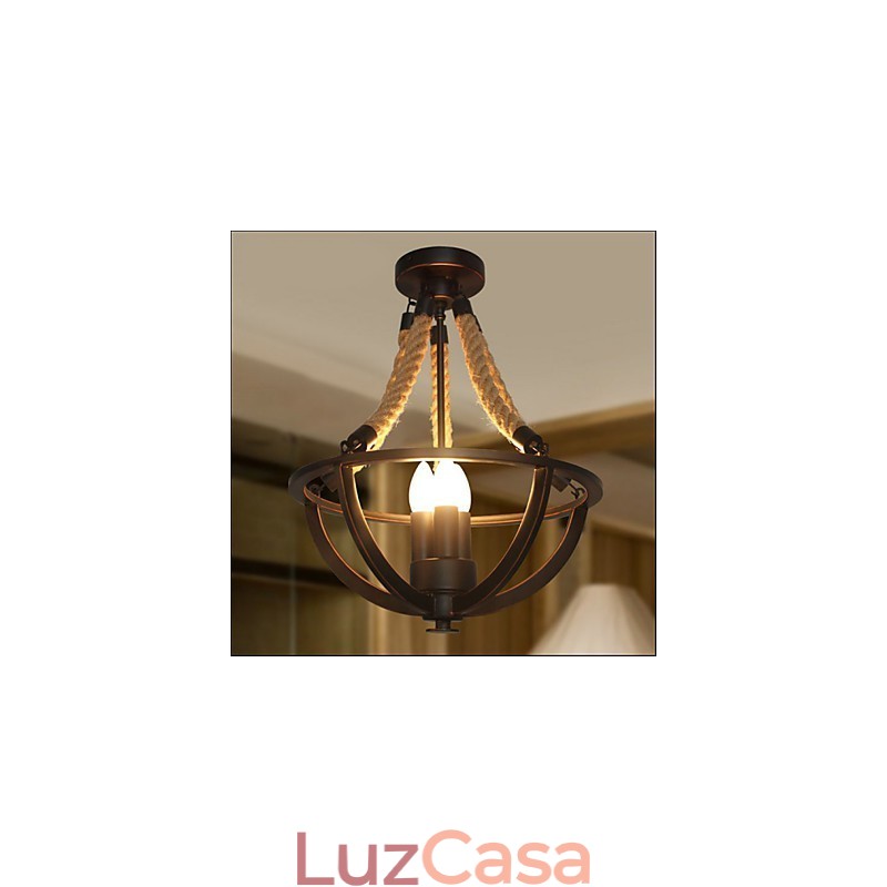 American Ceiling Retro Corda Simples Luminária