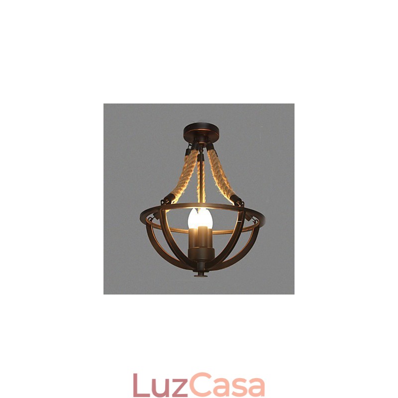 American Ceiling Retro Corda Simples Luminária