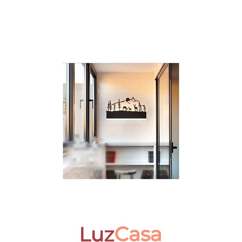 Recurso integrado para arandelas de parede com luz ambiente