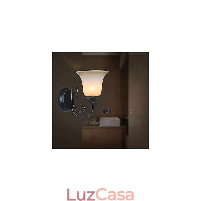 Luminária de parede antiga Luminária de cabeceira para quarto Luminária de parede para corredor e escada Luminária de parede retrô para sala de estar