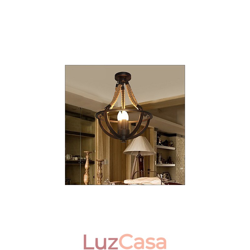 American Ceiling Retro Corda Simples Luminária