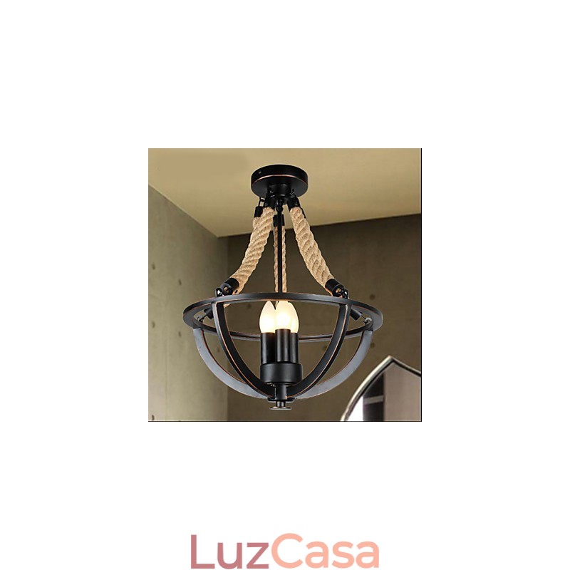 American Ceiling Retro Corda Simples Luminária