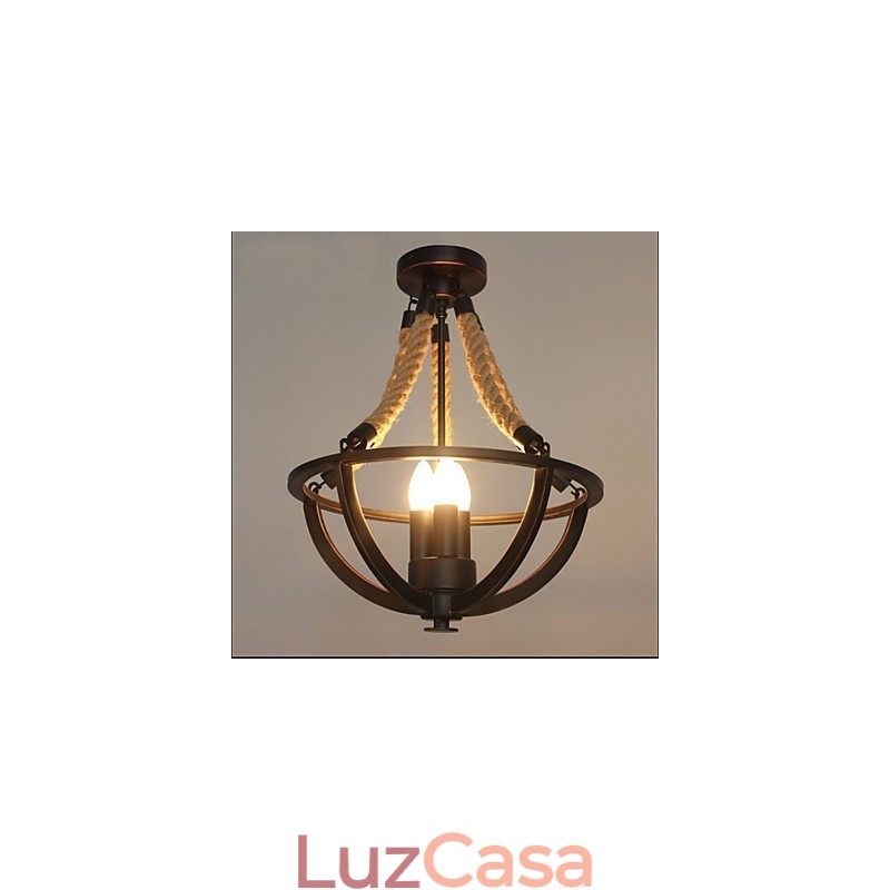 American Ceiling Retro Corda Simples Luminária