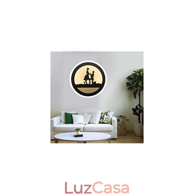Luminária de cabeceira para decoração de quarto, luminária criativa para sala de estar, lâmpada de corredor, luminária de parede moderna e minimalista