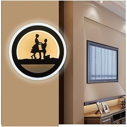 Luminária de cabeceira para decoração de quarto, luminária criativa para sala de estar, lâmpada de corredor, luminária de parede moderna e minimalista