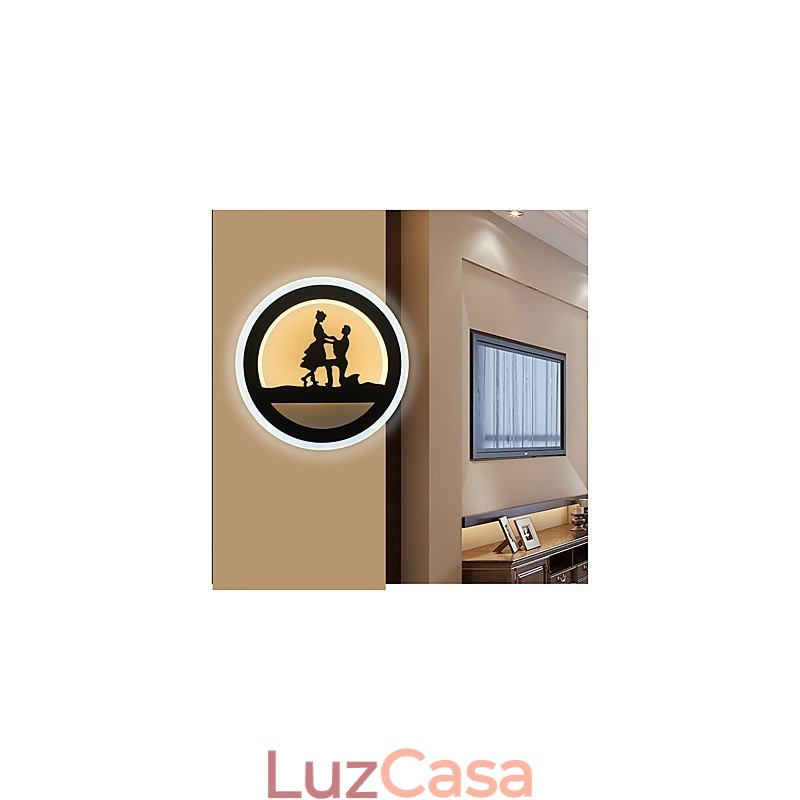 Luminária de cabeceira para decoração de quarto, luminária criativa para sala de estar, lâmpada de corredor, luminária de parede moderna e minimalista