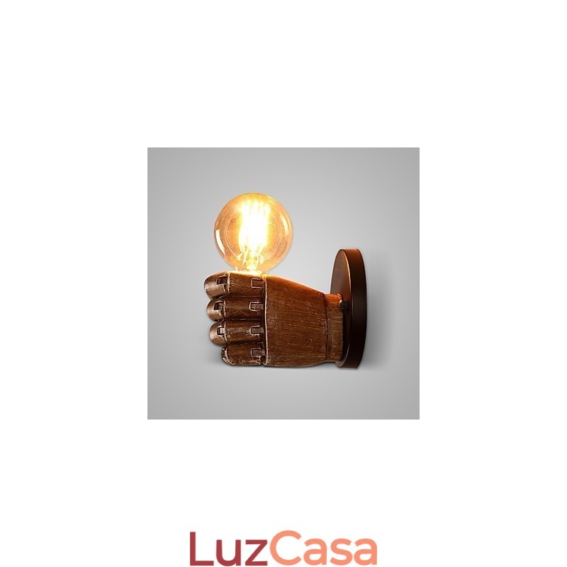 Luminária de parede industrial loft Cafe Luminária de parede de resina Lodge Antique Vintage Retro Pintura Recurso para estilo mini Arandelas de parede de luz ambiente Luminária de parede