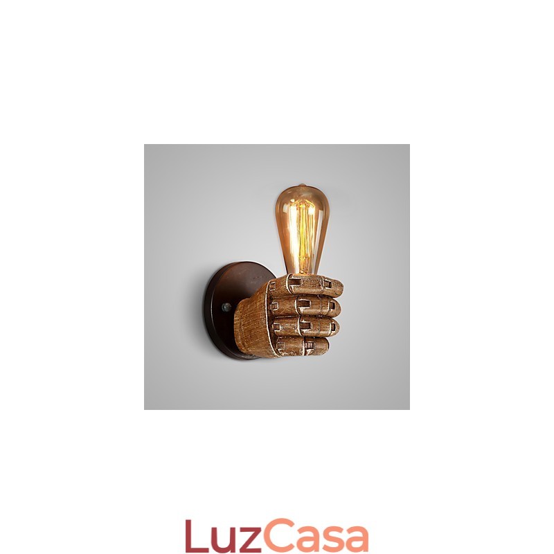 Luminária de parede industrial loft Cafe Luminária de parede de resina Lodge Antique Vintage Retro Pintura Recurso para estilo mini Arandelas de parede de luz ambiente Luminária de parede