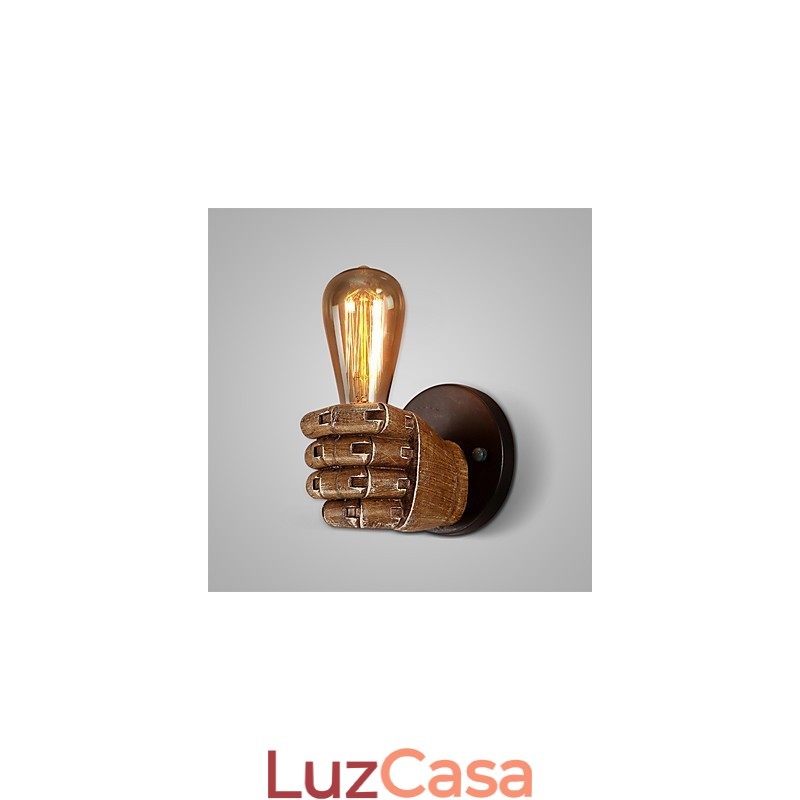 Luminária de parede industrial loft Cafe Luminária de parede de resina Lodge Antique Vintage Retro Pintura Recurso para estilo mini Arandelas de parede de luz ambiente Luminária de parede