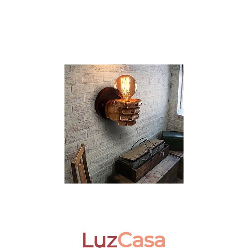 Luminária de parede industrial loft Cafe Luminária de parede de resina Lodge Antique Vintage Retro Pintura Recurso para estilo mini Arandelas de parede de luz ambiente Luminária de parede