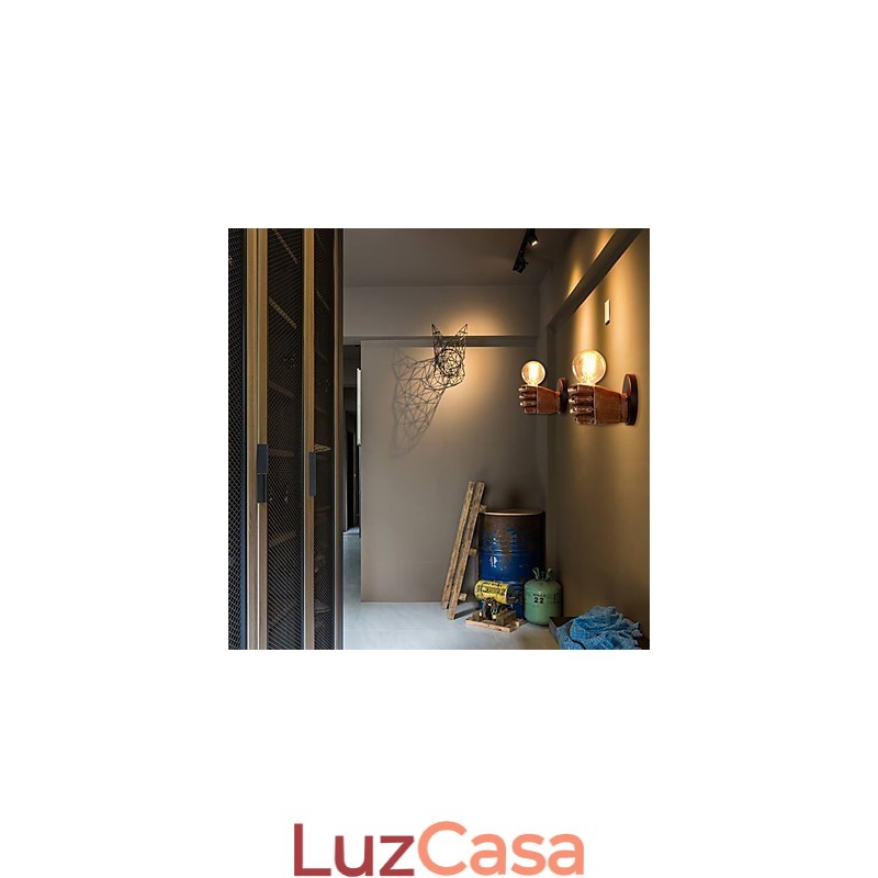 Luminária de parede industrial loft Cafe Luminária de parede de resina Lodge Antique Vintage Retro Pintura Recurso para estilo mini Arandelas de parede de luz ambiente Luminária de parede