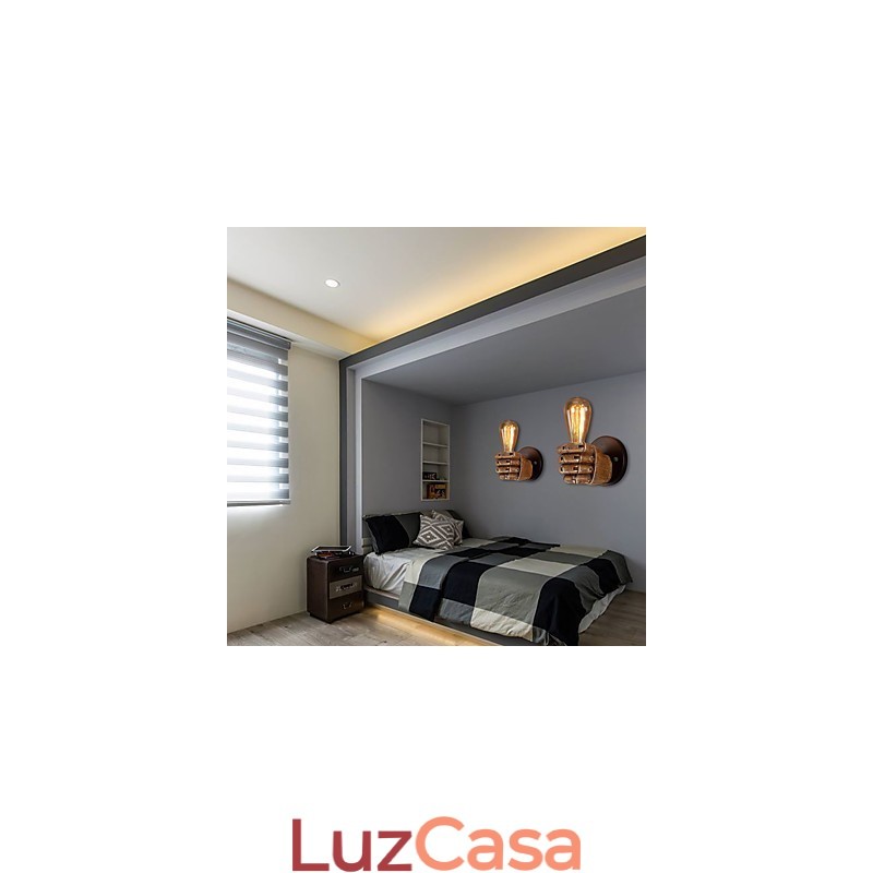 Luminária de parede industrial loft Cafe Luminária de parede de resina Lodge Antique Vintage Retro Pintura Recurso para estilo mini Arandelas de parede de luz ambiente Luminária de parede