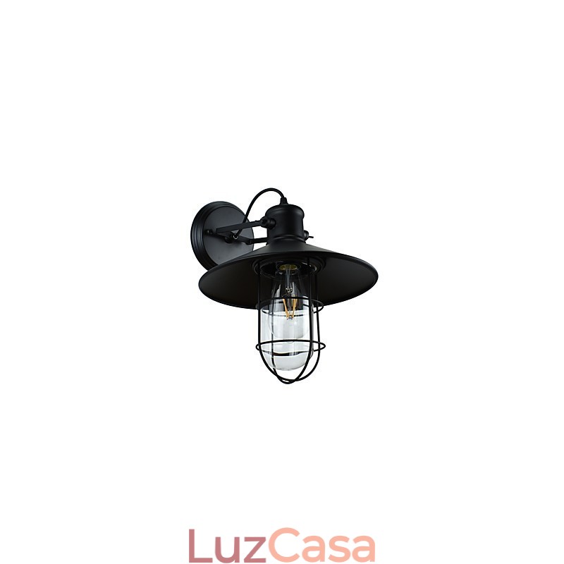 Luminária de parede Arandelas de parede Luminária de parede Lâmpada sabre de luz preta muda na parede