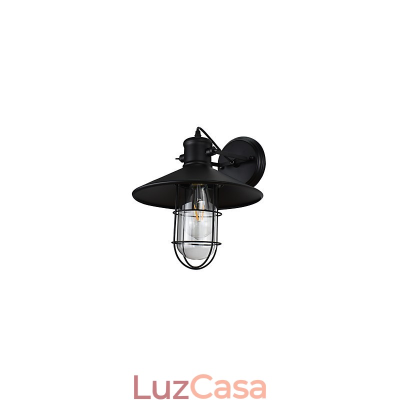Luminária de parede Arandelas de parede Luminária de parede Lâmpada sabre de luz preta muda na parede