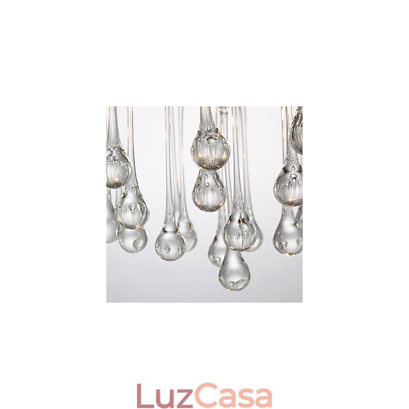 Luminária de Teto Moderna Cristal 4 Luzes
