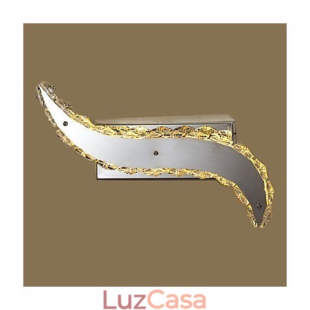 Pintura moderna contemporânea integrada para arandelas de parede de luz ambiente de cristal