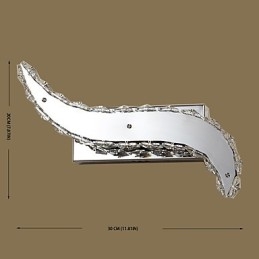 Pintura moderna contemporânea integrada para arandelas de parede de luz ambiente de cristal