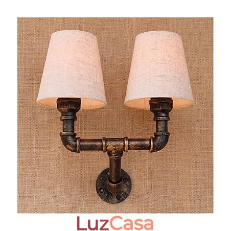 Luminária de parede rústica em latão para iluminação ambiente Luminária de parede rústica em latão para iluminação ambiente