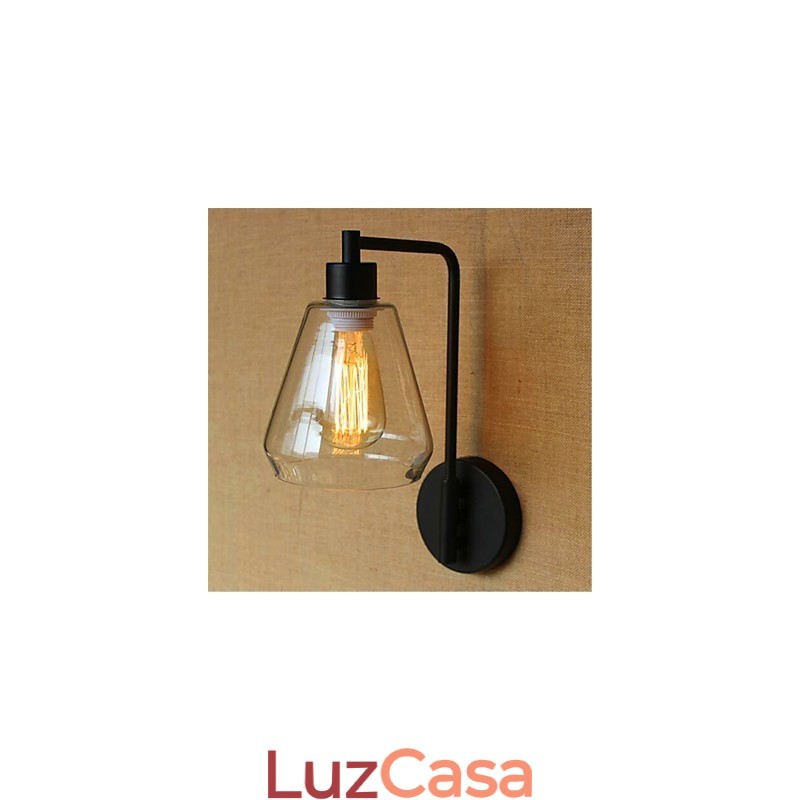 Recurso de acabamento em óxido preto rústico para braço articulado para luz ambiente