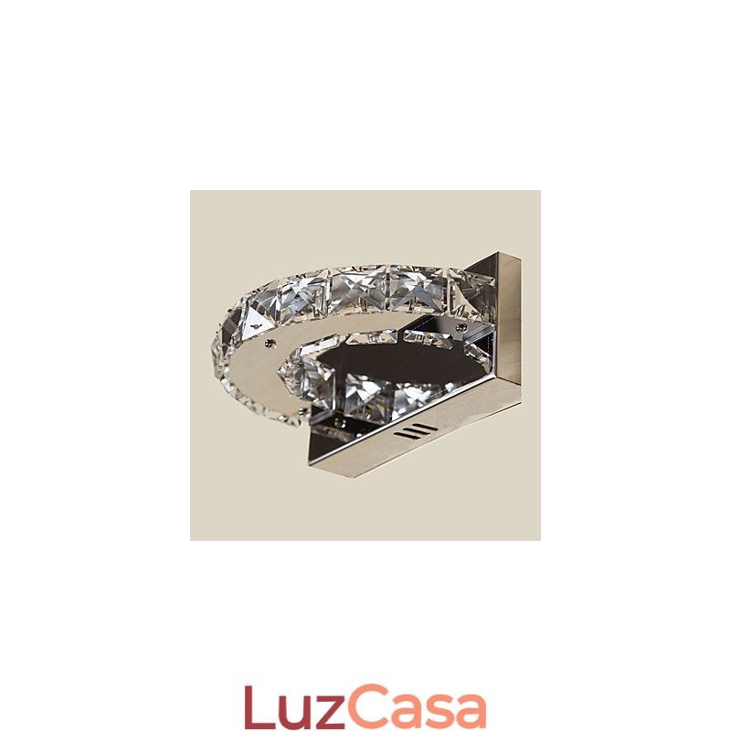Pintura moderna contemporânea integrada para arandelas de parede de luz ambiente de cristal