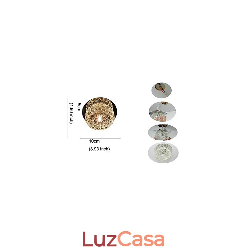 Mini estilo moderno e contemporâneo de cristal embutido