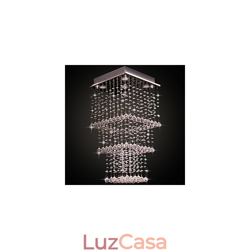 Moderno Contemporâneo Cristal Metal Galvanizado Montagem Embutida