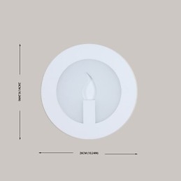 Pintura contemporânea moderna integrada para arandelas de parede com luz ambiente