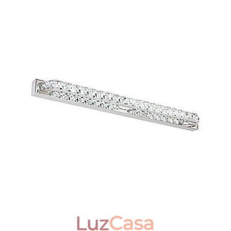 Lâmpada de espelho longa de alta qualidade, luzes de banheiro, metal e cristal, luz de parede Lâmpada de espelho longa de alta qualidade, luzes de banheiro, metal e cristal, luz de parede