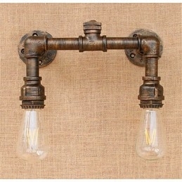 Pintura rústica de chalé country para arandelas de parede com luz ambiente