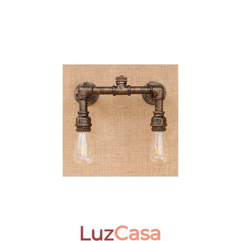 Pintura rústica de chalé country para arandelas de parede com luz ambiente