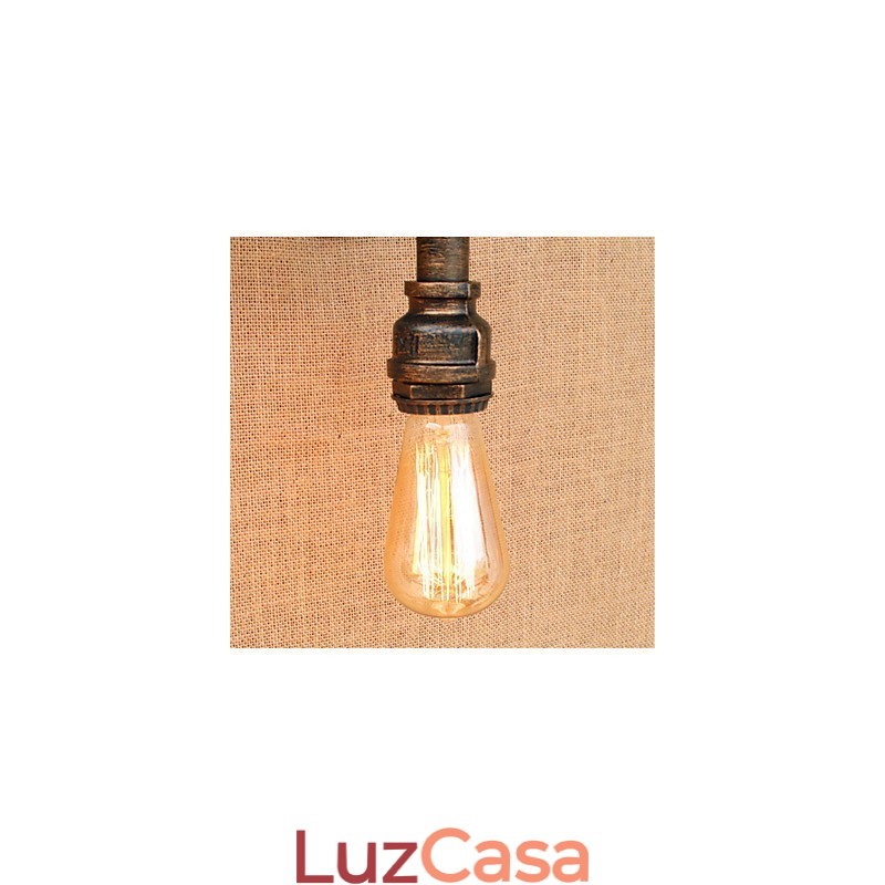Pintura rústica de chalé country para arandelas de parede com luz ambiente
