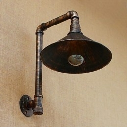 Luminária de parede rústica estilo country antique brass para iluminação ambiente