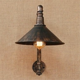 Luminária de parede rústica estilo country antique brass para iluminação ambiente