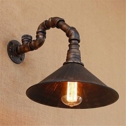 Acabamento em óxido preto rústico Country Lodge para arandelas de parede com luz ambiente