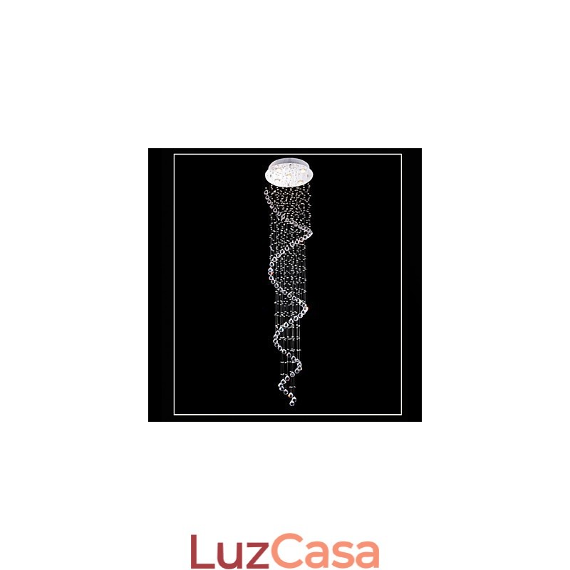 Lustre de cristal pendente, iluminação, 5 luzes, prata, canpoy, transparente, k9, cristal, hélice, teto, lâmpadas