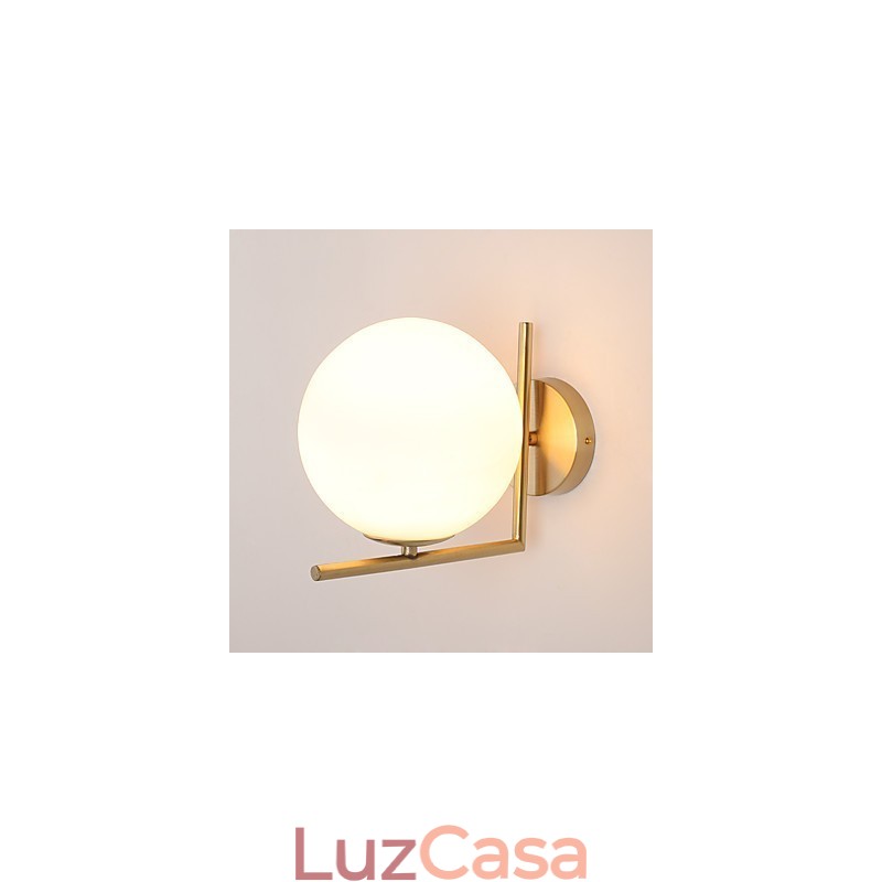 Recurso eletrogalvanizado contemporâneo moderno para arandelas de parede Arc Uplight
