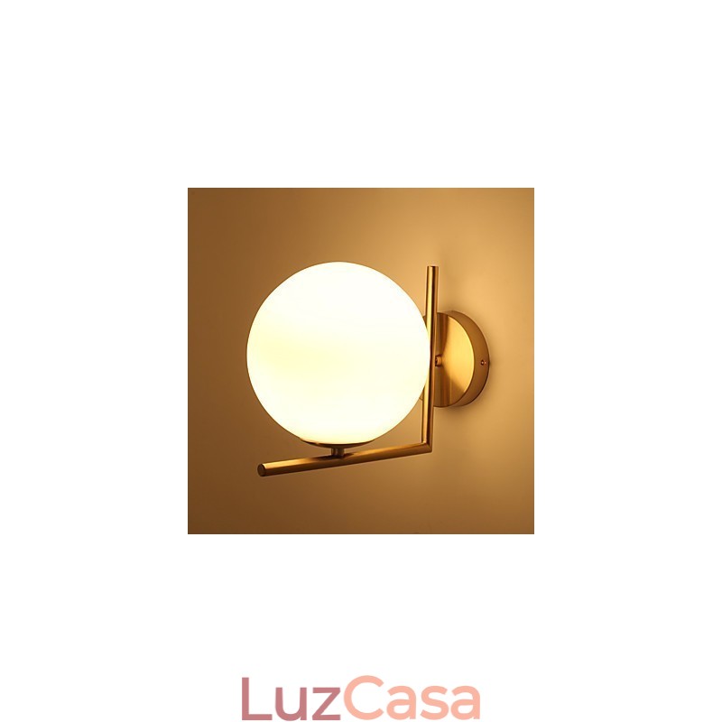 Recurso eletrogalvanizado contemporâneo moderno para arandelas de parede Arc Uplight