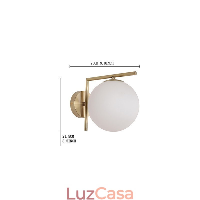 Recurso eletrogalvanizado contemporâneo moderno para arandelas de parede Arc Uplight
