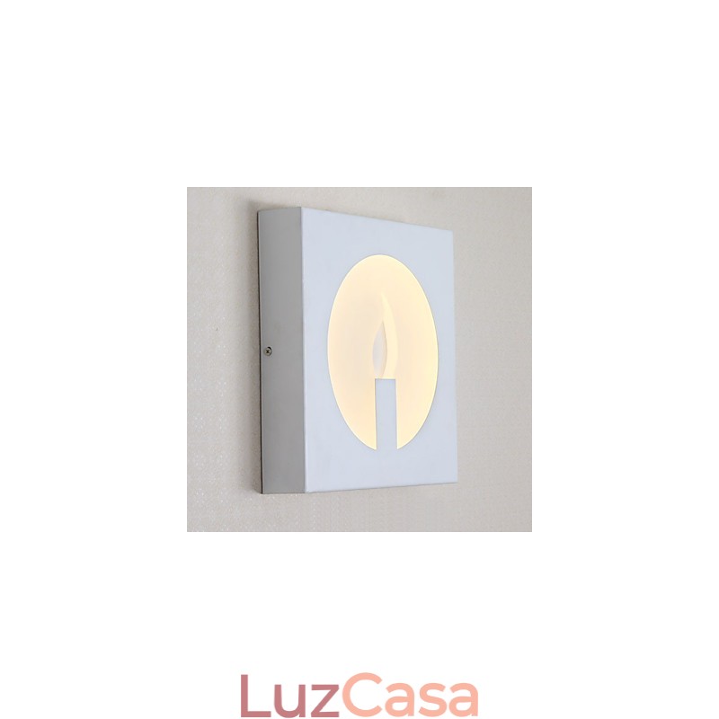 Arandelas de parede modernas e contemporâneas integradas para luz ambiente