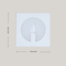 Arandelas de parede modernas e contemporâneas integradas para luz ambiente