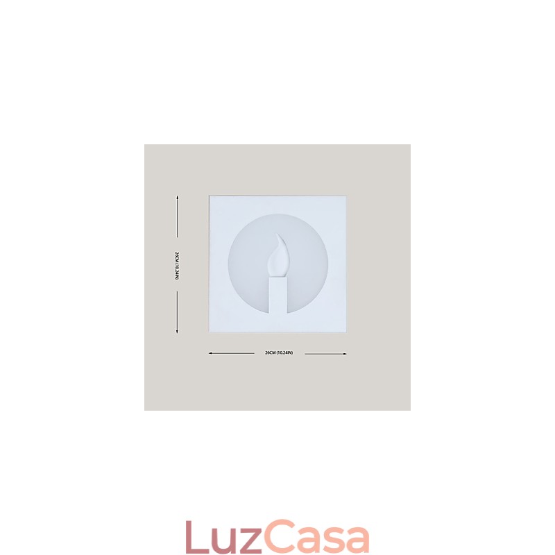 Arandelas de parede modernas e contemporâneas integradas para luz ambiente