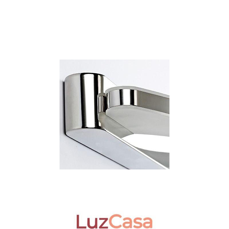 Iluminação de banheiro super longa e moderna, luminária de parede de metal contemporânea